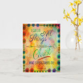 "Ich kann alles tun" Hübsche Inspiration Karte (Gelbe Blume)