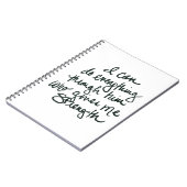 Ich kann alles tun - inspirierend Notizbuch Notizblock (Linke Seite)