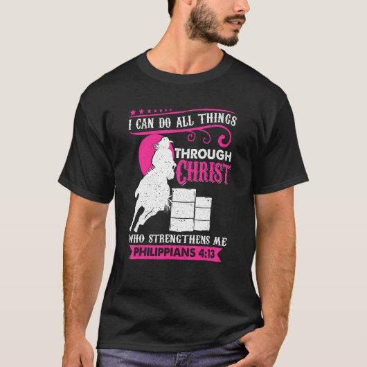Ich kann alles tun, obwohl Christus, der mich stär T-Shirt (Vorderseite)