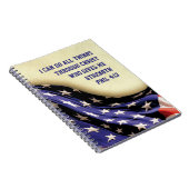 ICH KANN ALLES TUN | Phil 4:13 | AMERIKANISCHE FLA Notizblock (Rechte Seite)