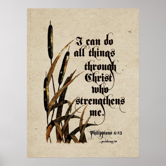Ich kann alles tun (Philippinen 4:13) Poster (Vorne)