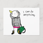 Ich kann alles tun. postkarte (Vorderseite)