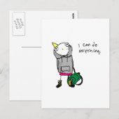 Ich kann alles tun. postkarte (Vorne/Hinten)