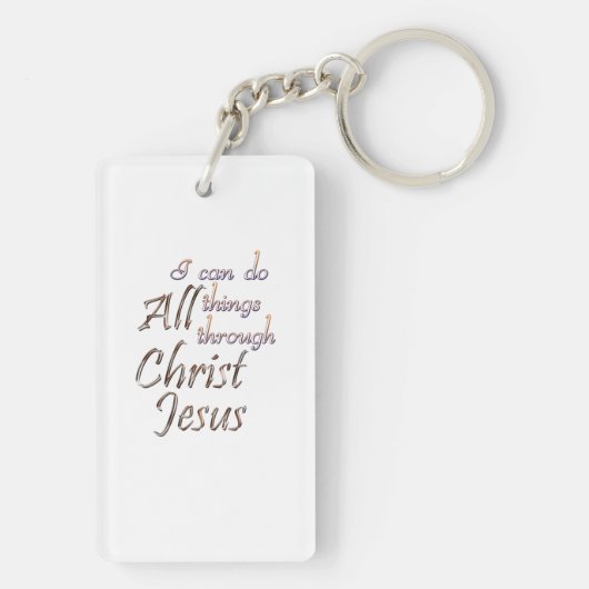 Ich kann alles tun schlüsselanhänger (Rückseite)