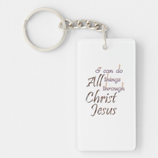 Ich kann alles tun schlüsselanhänger (Vorderseite)