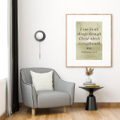 Ich kann alles tun, was Bibelschrift Wall Art Poster