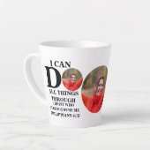 Ich kann alles tun, was Christliche Foto Bibel Ver Milchtasse (Linke Ecke)