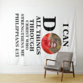 Ich kann alles tun, was Christliche Foto Bibel Ver Wandteppich (Beispiel (Horizontal))