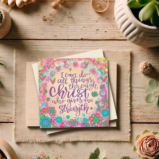 Ich kann alles tun, was Hübsche Pastel floral Insp