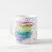 Ich kann alles tun, was Kaffee Tasse (Vorderseite Links)