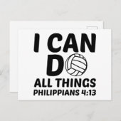 ICH KANN ALLES VOLLEYBALL MACHEN POSTKARTE (Vorne/Hinten)
