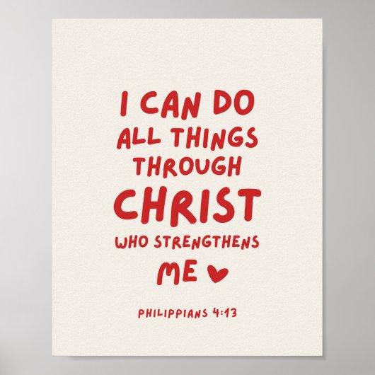 Ich kann alles, was Philippinen tun 4:13 Poster (Vorne)