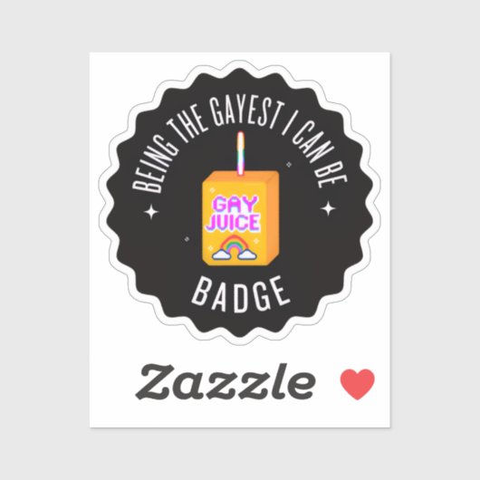 Ich kann als Gayest sein Aufkleber (Blatt)