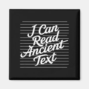 Ich kann alten Text lesen ( auf der Rückseite ) Magnet