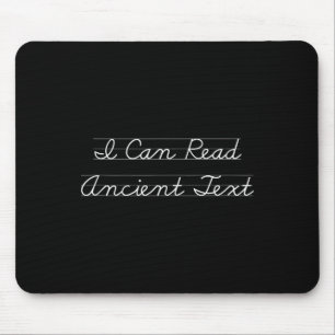 Ich kann alten Text lesen Funny Englisch Lehrer Fu Mousepad