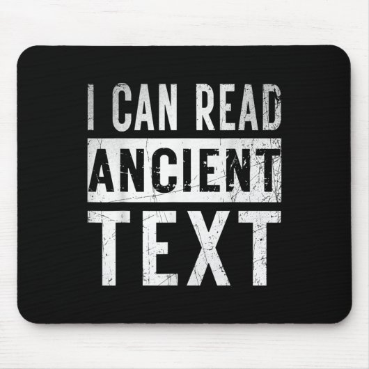 Ich kann antike Text Funny Handwriting Mama Teac l Mousepad (Vorne)