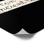 Ich kann antike Texte lesen Funny Cursive Writing Poster (Ecke)