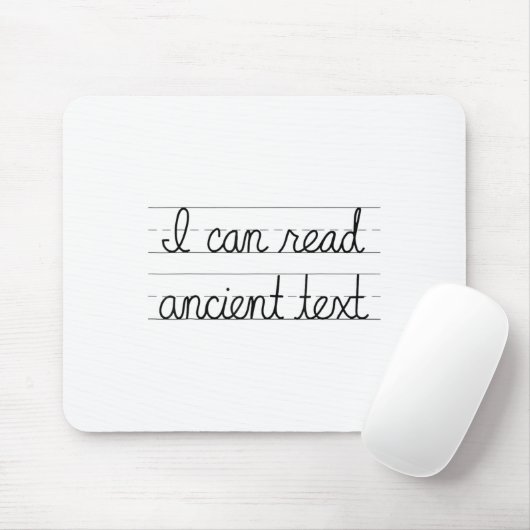 Ich kann antikes Text T-Shirt Geschenke Funny Curs Mousepad (Mit Mouse)