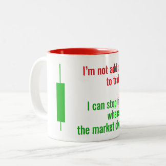 Ich kann aufhören (nicht) zweifarbige tasse