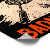 Ich kann Badminton Racket Shuttle nicht haben Poster (Ecke)