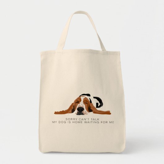 Ich kann Basset nicht sprechen Tragetasche (Vorne)