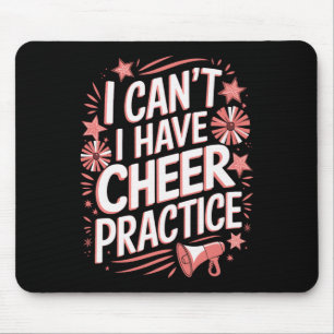 Ich kann beim Cheerleading-Training nicht jubeln Mousepad