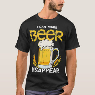 Ich kann Bier verschwinden Bier Tasse Bier und T-Shirt