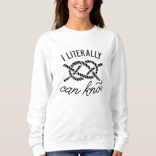 Ich kann buchstäblich nicht sweatshirt (Vorderseite)