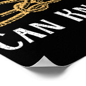 Ich kann buchstäblich Spaß Knotting Pun Camping &  Poster (Ecke)