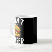 Ich kann Burger Niedlichen lustigen Burger Joke Me Kaffeetasse (Vorderseite Links)