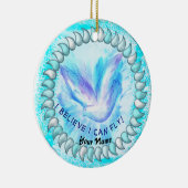 Ich kann Christlich fliegen Keramik Ornament (Rechts)