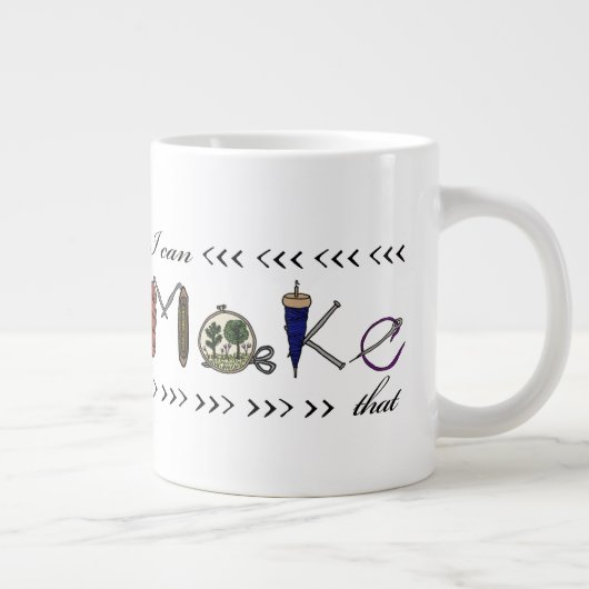 Ich kann das machen - Crafter / Maker Jumbo-Tasse (Rechts)