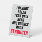 Ich kann das Motivierend Schreibtischzeichen nicht Sockelschild (Vorderseite)