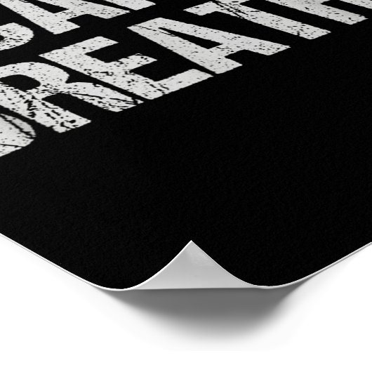 Ich kann das Protest-T-Shirt nicht durchatmen Poster (Ecke)