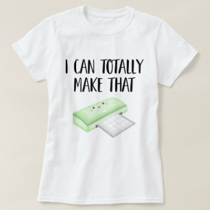 Ich kann das (Schneidemaschine) Frauen komplett ma T-Shirt