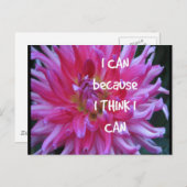 Ich kann das, weil ich glaube, ich kann postkarte (Vorne/Hinten)