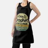 Ich kann deine Supermacht häkeln Schürze (InSitu)