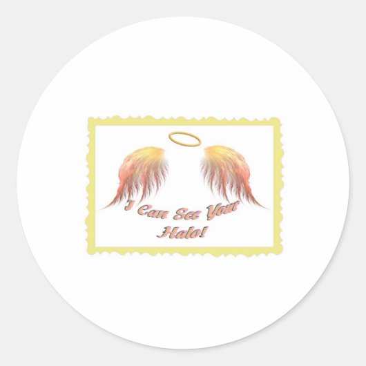 Ich kann deinen Halo sehen! Ausgabe 2 Runder Aufkleber (Vorderseite)