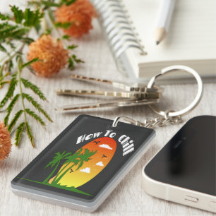 Ich kann den Acryl-Schlüsselanhänger abkühlen Schlüsselanhänger