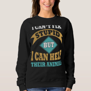 Ich kann den Dummkopf nicht reparieren, aber ich k Sweatshirt