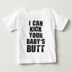 Ich kann den Hintern deines Kindes küssen Baby T-shirt