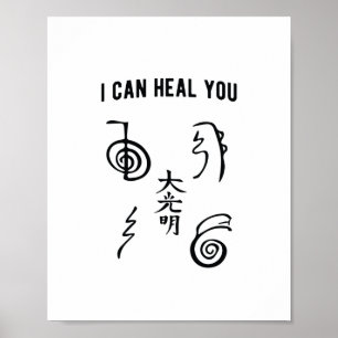 Ich kann dich heilen   Reikimaster Reiki Geschenk Poster
