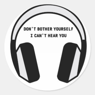 ICH KANN DICH HÖREN RUNDER AUFKLEBER