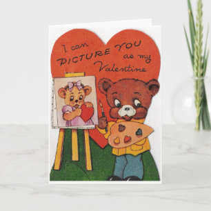 Ich kann dich mir als mein Valentinin vorstellen Feiertagskarte