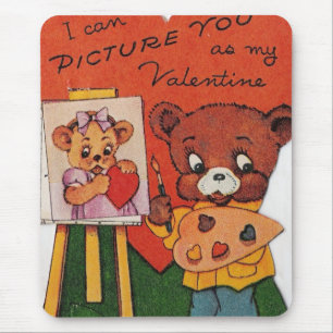 Ich kann dich mir als mein Valentinin vorstellen Mousepad