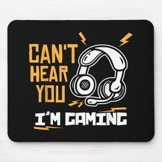 Ich kann dich nicht hören - Gamer & Gamer Mousepad (Vorne)