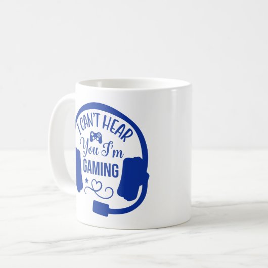 Ich kann dich nicht hören, ich bin Gaming-Gamer-T- Kaffeetasse (Vorderseite Links)