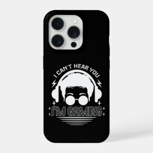 Ich kann dich nicht hören, ich spiele lustige Spie iPhone 15 Pro Hülle