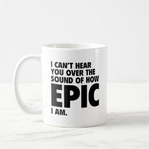 Ich kann dich nicht über den Klang hören, wie epis Kaffeetasse