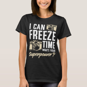 Ich kann die Fotografie der Sonnenkamera Fotograf  T-Shirt